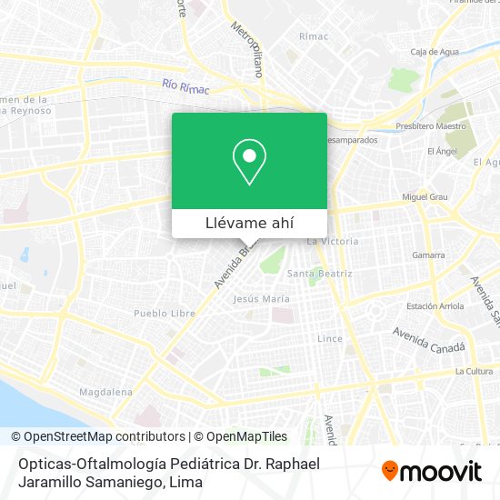 Mapa de Opticas-Oftalmología Pediátrica Dr. Raphael Jaramillo Samaniego