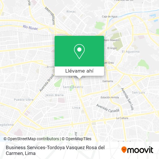 Mapa de Business Services-Tordoya Vasquez Rosa del Carmen