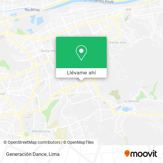 Mapa de Generación Dance