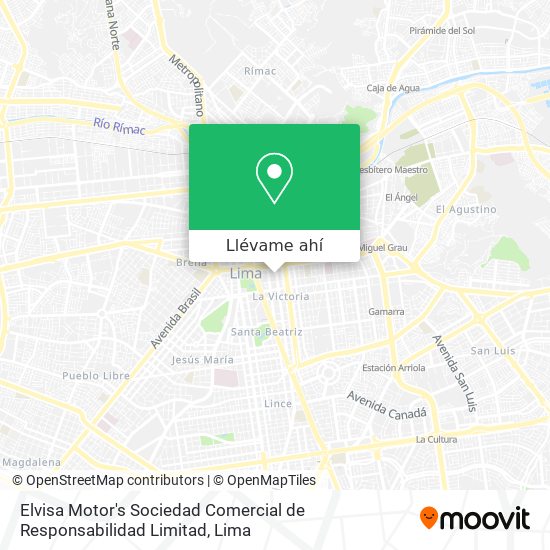 Mapa de Elvisa Motor's Sociedad Comercial de Responsabilidad Limitad