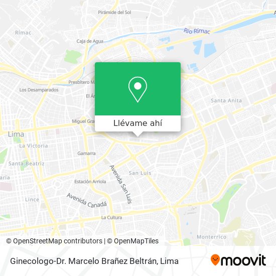 Mapa de Ginecologo-Dr. Marcelo Brañez Beltrán