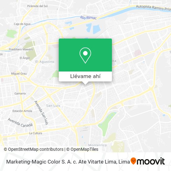 Mapa de Marketing-Magic Color S. A. c. Ate Vitarte Lima