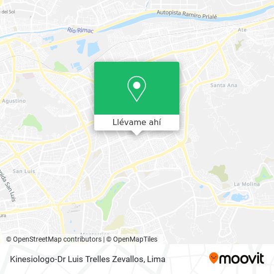 Mapa de Kinesiologo-Dr Luis Trelles Zevallos