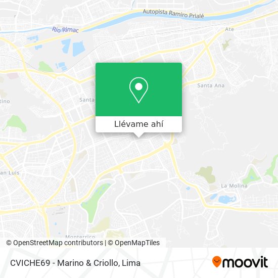 Mapa de CVICHE69 - Marino & Criollo