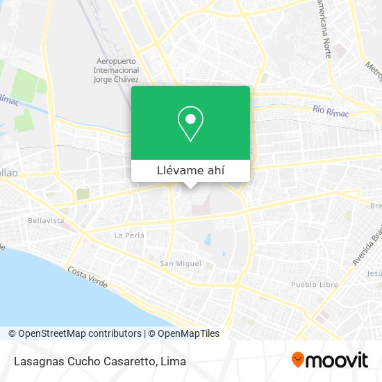 Mapa de Lasagnas Cucho Casaretto