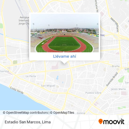 Mapa de Estadio San Marcos