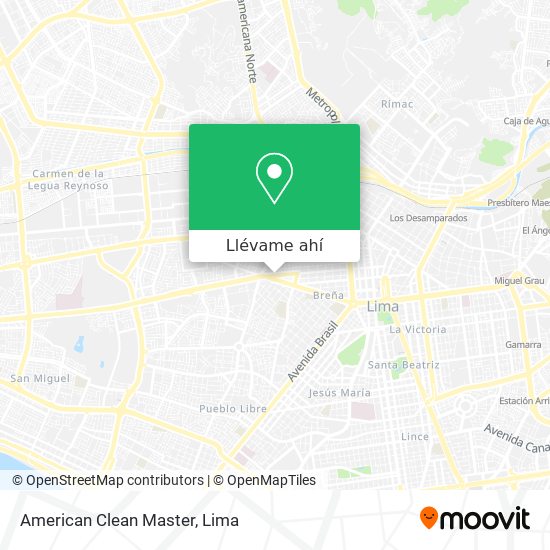 Mapa de American Clean Master