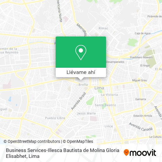Mapa de Business Services-Illesca Bautista de Molina Gloria Elisabhet