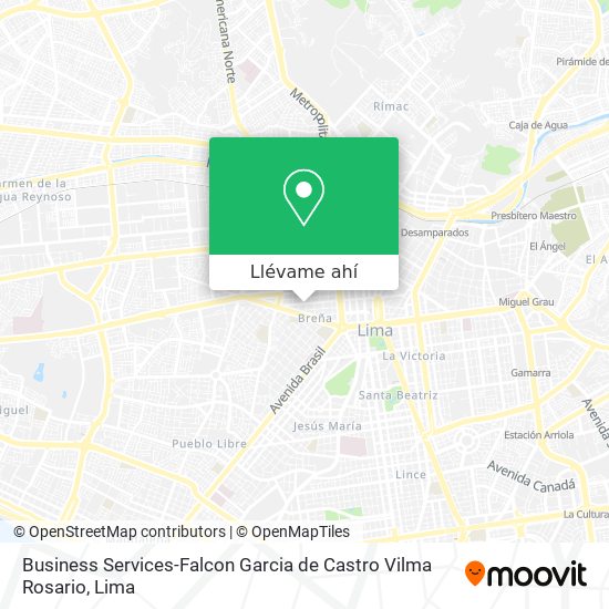 Mapa de Business Services-Falcon Garcia de Castro Vilma Rosario