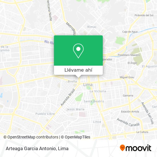 Mapa de Arteaga Garcia Antonio