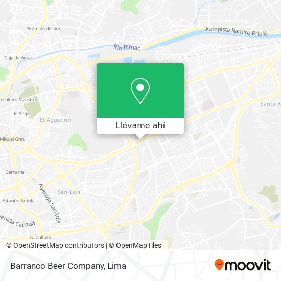 Mapa de Barranco Beer Company
