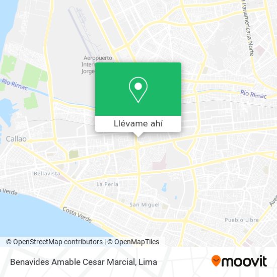 Mapa de Benavides Amable Cesar Marcial