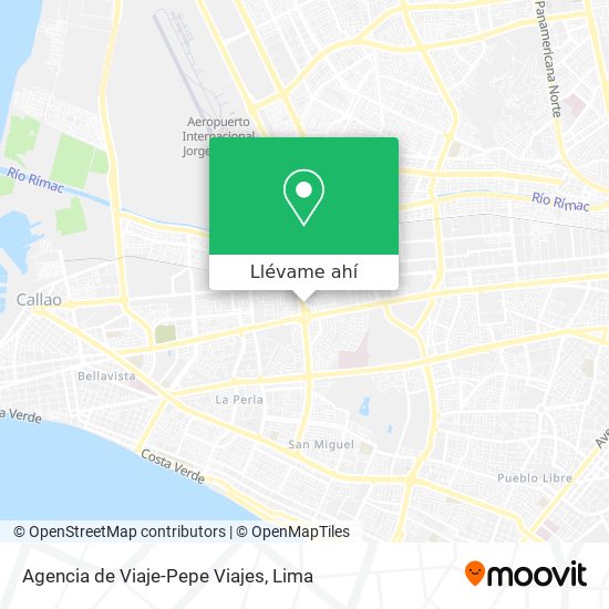 Mapa de Agencia de Viaje-Pepe Viajes