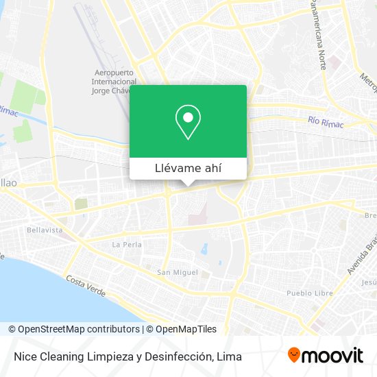 Mapa de Nice Cleaning Limpieza y Desinfección