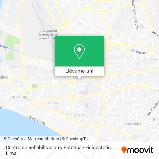 Mapa de Centro de Rehabilitación y Estética - Fisioestetic