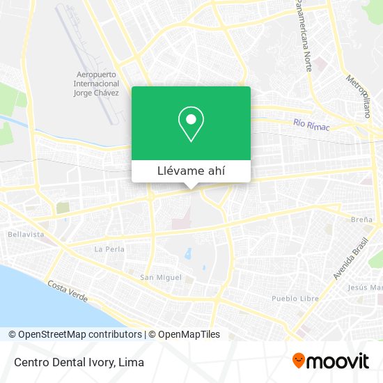 Mapa de Centro Dental Ivory