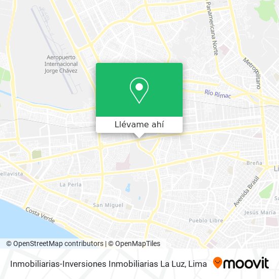 Mapa de Inmobiliarias-Inversiones Inmobiliarias La Luz