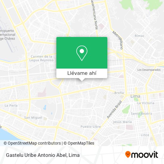 Mapa de Gastelu Uribe Antonio Abel