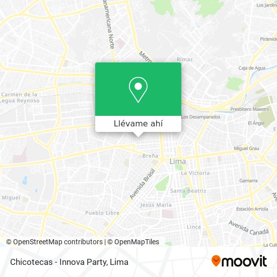 Mapa de Chicotecas - Innova Party