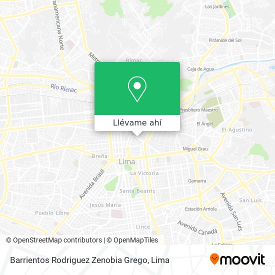 Mapa de Barrientos Rodriguez Zenobia Grego