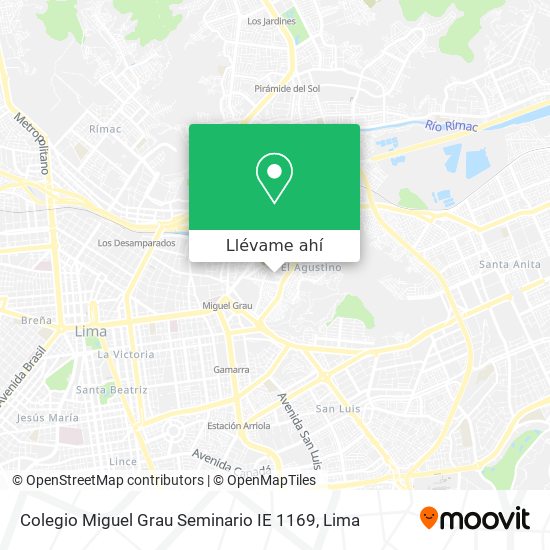 Mapa de Colegio Miguel Grau Seminario IE 1169