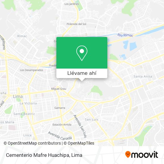 Mapa de Cementerio Mafre Huachipa