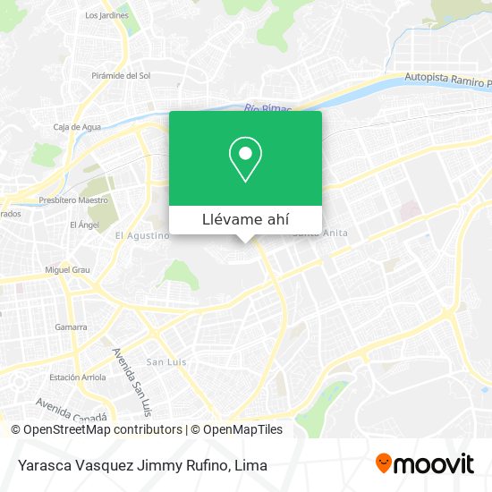 Mapa de Yarasca Vasquez Jimmy Rufino