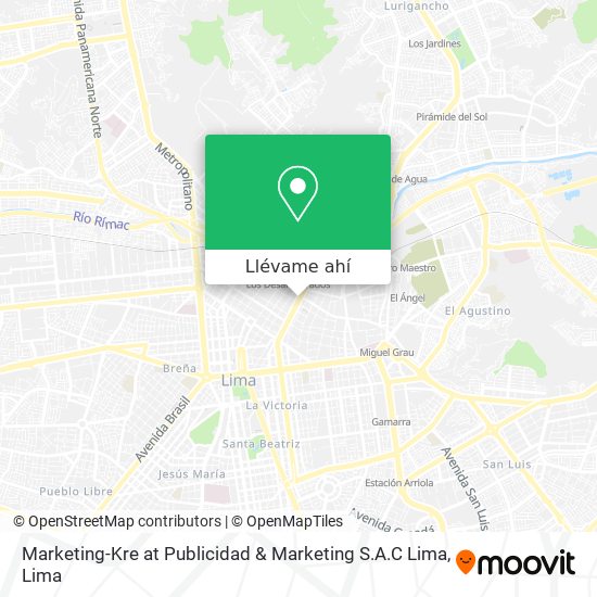 Mapa de Marketing-Kre at Publicidad & Marketing S.A.C Lima