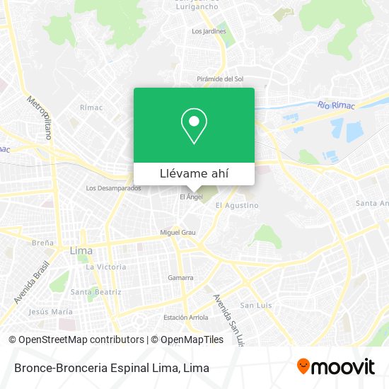 Mapa de Bronce-Bronceria Espinal Lima