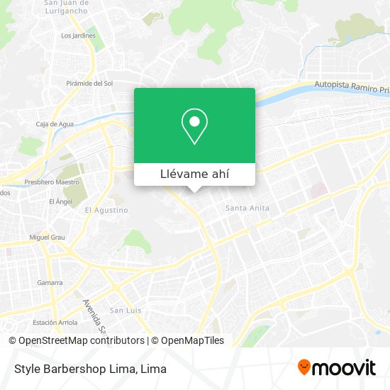 Mapa de Style Barbershop Lima