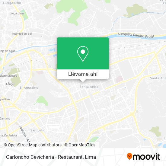 Mapa de Carloncho Cevicheria - Restaurant