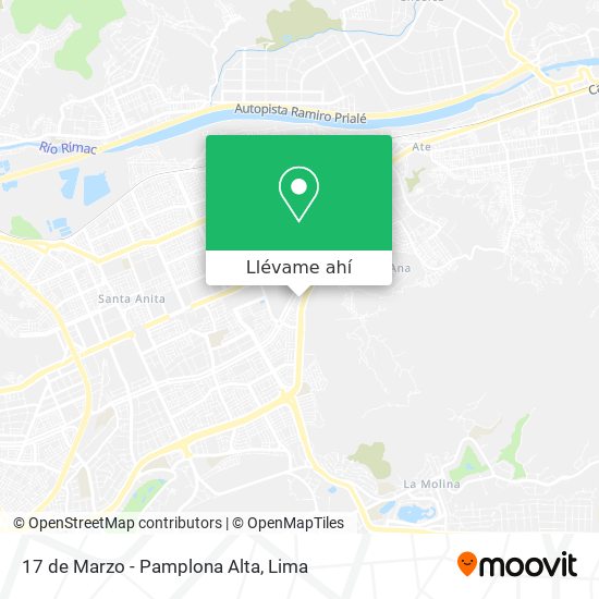 Mapa de 17 de Marzo - Pamplona Alta