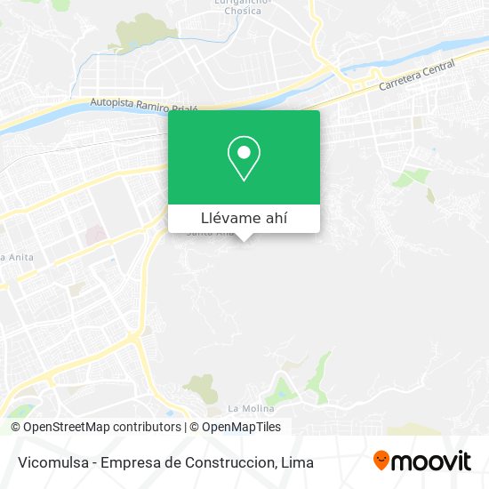 Mapa de Vicomulsa - Empresa de Construccion