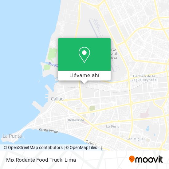 Mapa de Mix Rodante Food Truck