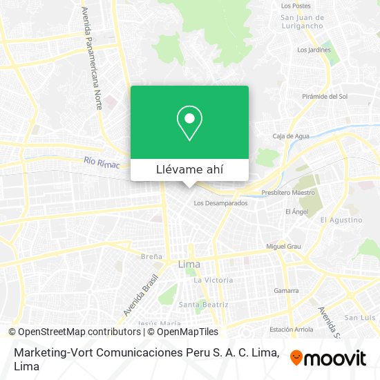 Mapa de Marketing-Vort Comunicaciones Peru S. A. C. Lima