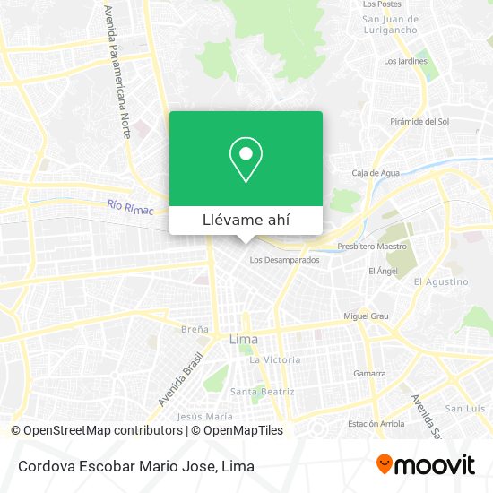 Mapa de Cordova Escobar Mario Jose