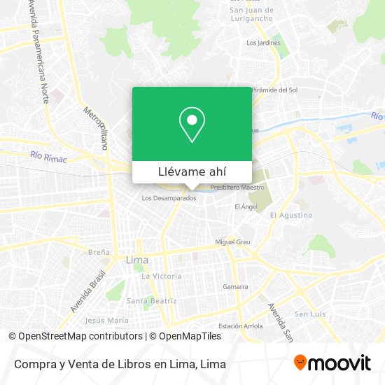 Mapa de Compra y Venta de Libros en Lima