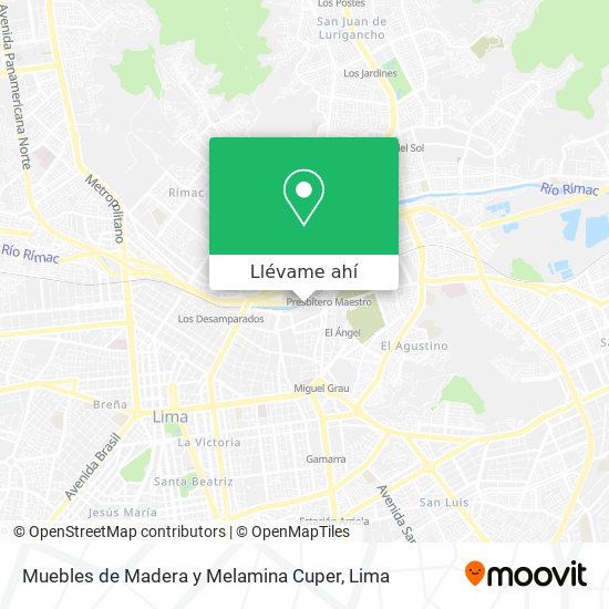 Mapa de Muebles de Madera y Melamina Cuper