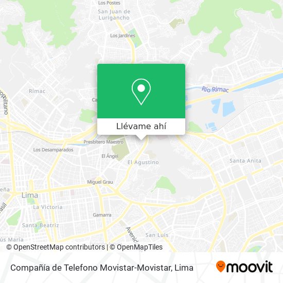 Mapa de Compañía de Telefono Movistar-Movistar