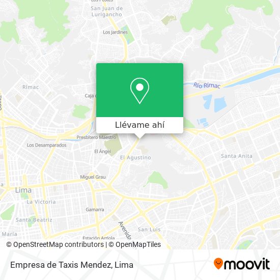 Mapa de Empresa de Taxis Mendez