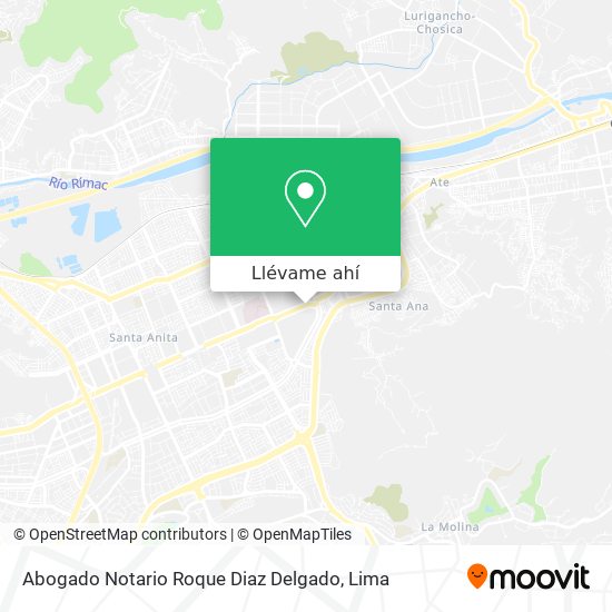 Mapa de Abogado Notario Roque Diaz Delgado