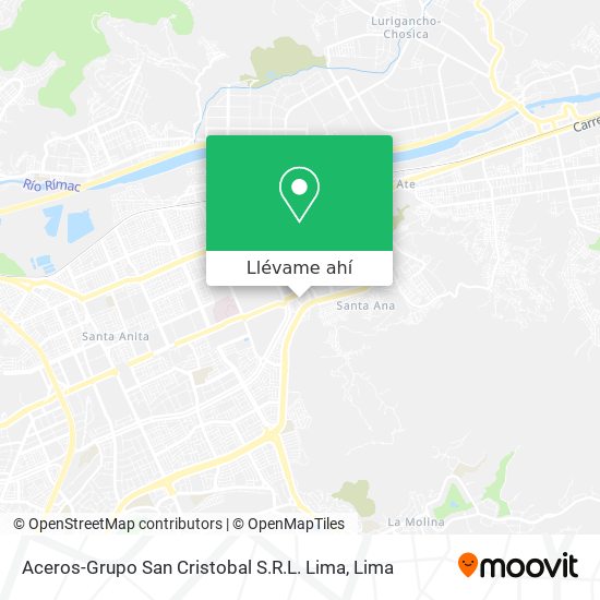 Mapa de Aceros-Grupo San Cristobal S.R.L. Lima