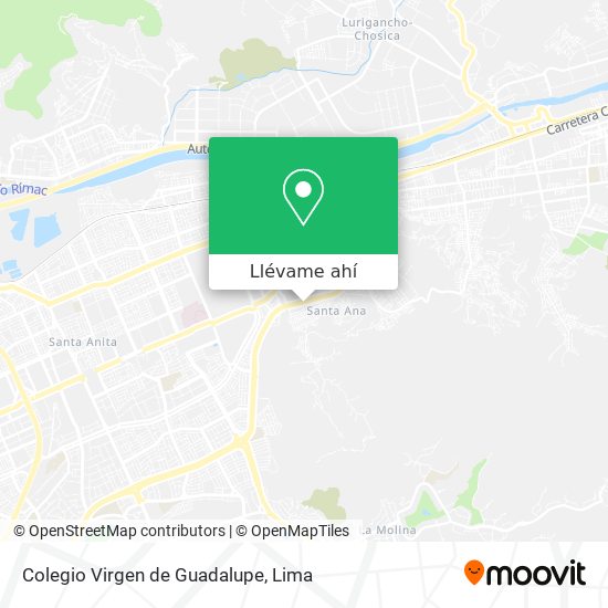 Mapa de Colegio Virgen de Guadalupe