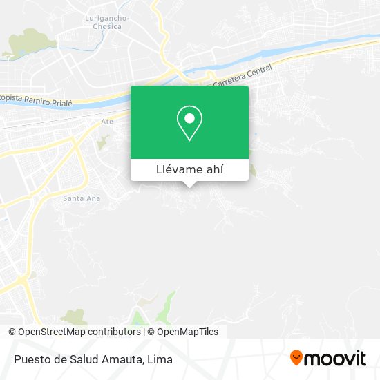 Mapa de Puesto de Salud Amauta