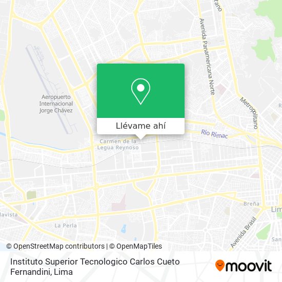 Mapa de Instituto Superior Tecnologico Carlos Cueto Fernandini