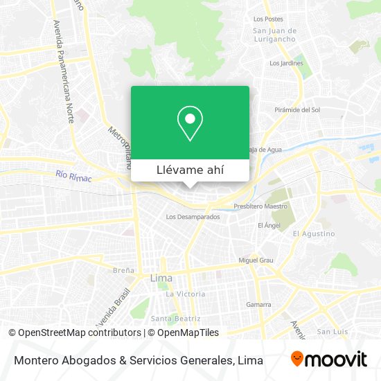 Mapa de Montero Abogados & Servicios Generales