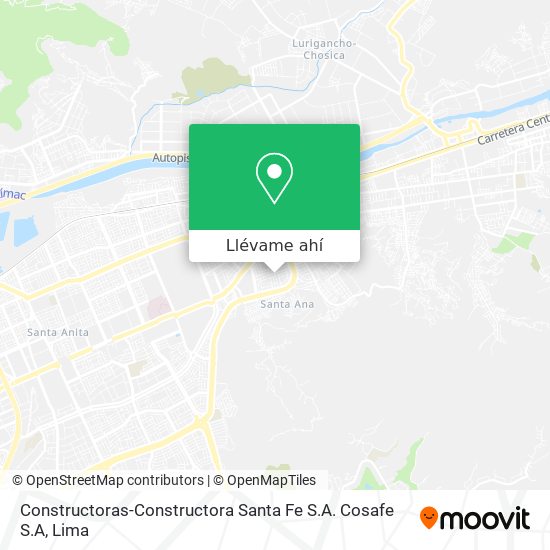 Mapa de Constructoras-Constructora Santa Fe S.A. Cosafe S.A