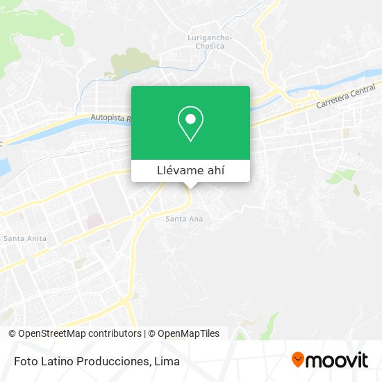 Mapa de Foto Latino Producciones