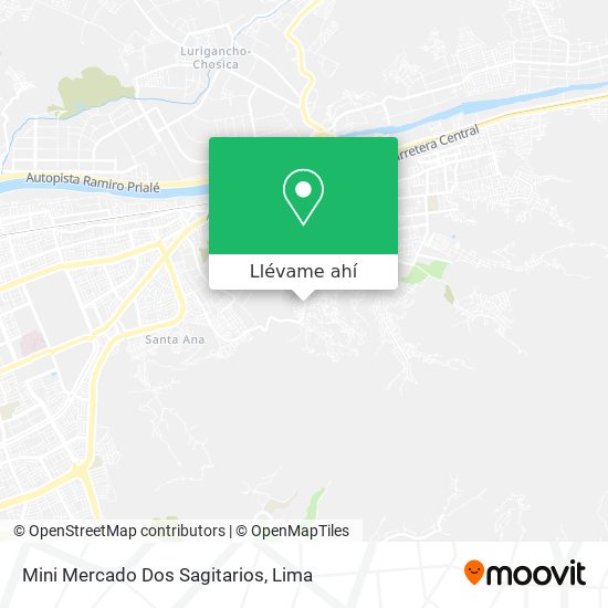 Mapa de Mini Mercado Dos Sagitarios