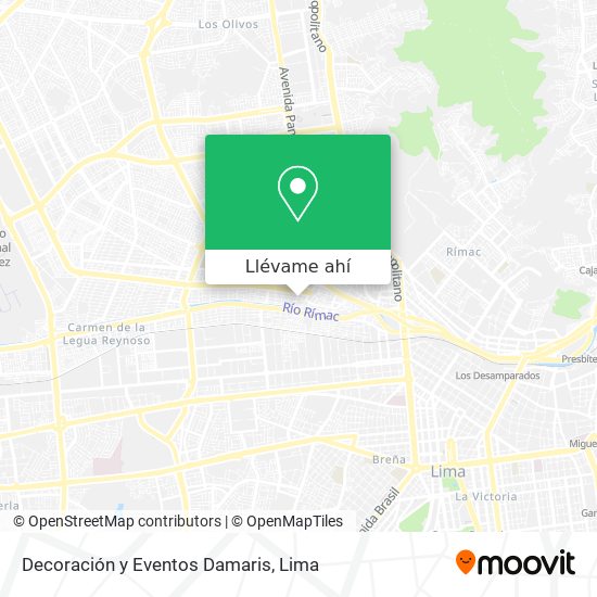 Mapa de Decoración y Eventos Damaris